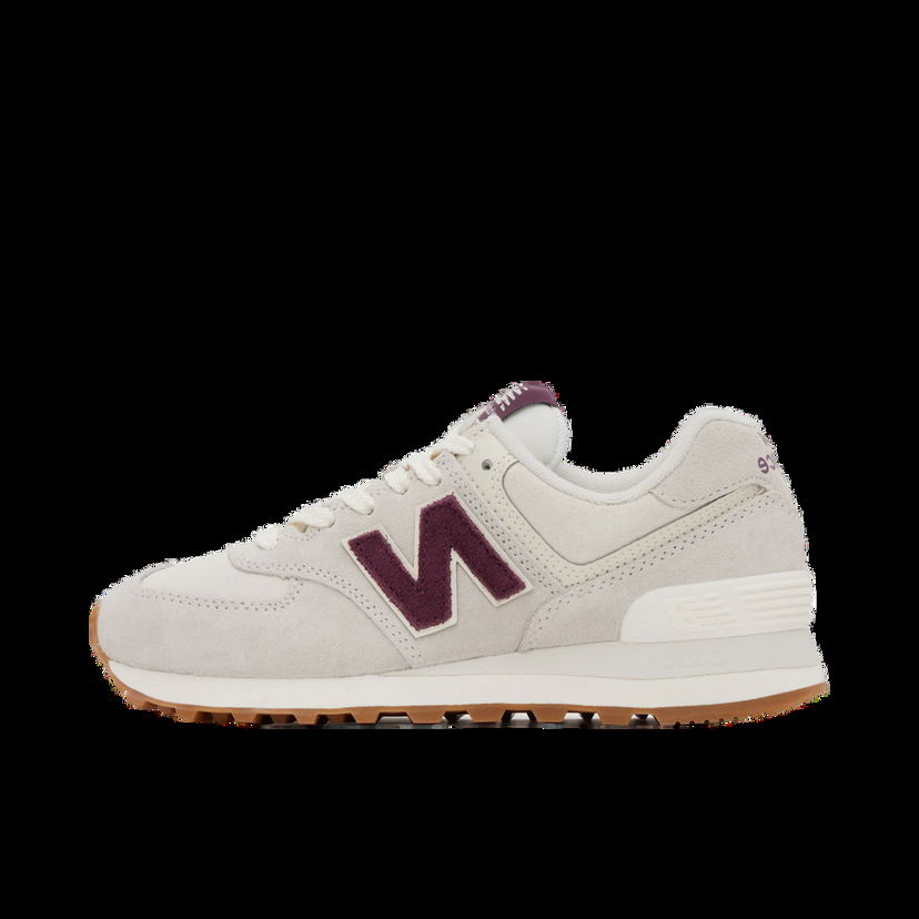 Кецове и обувки New Balance 574 "White Burgundy" Бяло | U574NOW