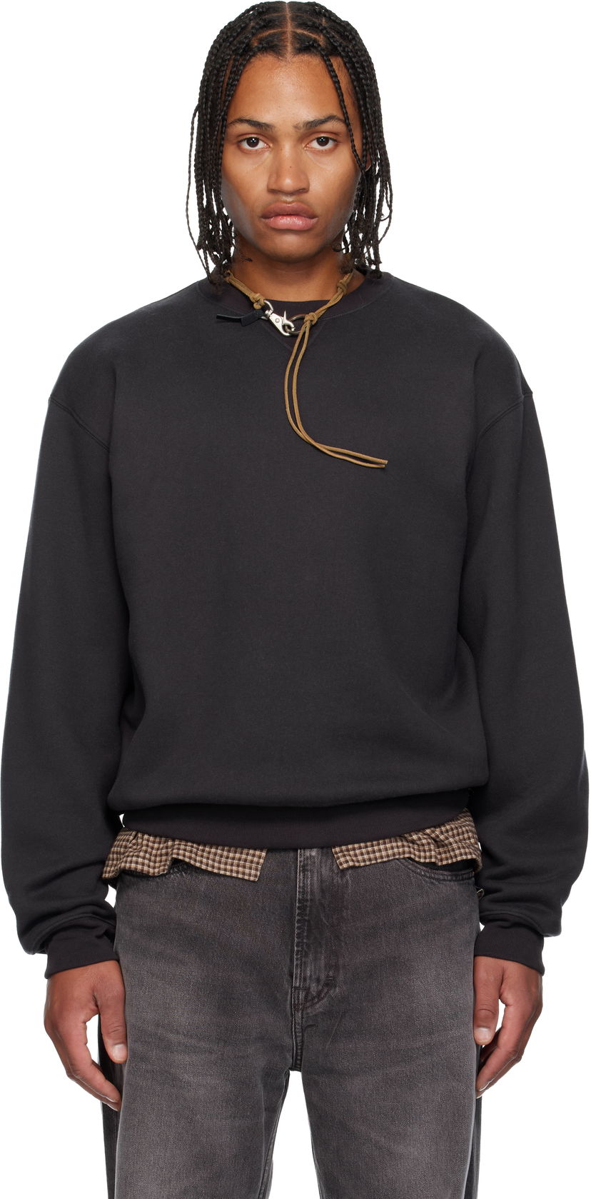 Суитчър OUR LEGACY Perfect Sweatshirt Черно | M4256PB