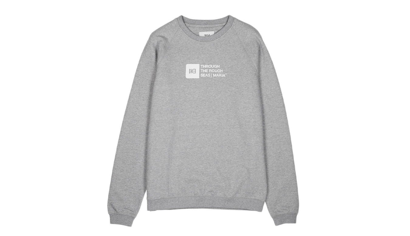 Суитчър Makia Flint Light Sweatshirt Сиво | M411222_910, 0