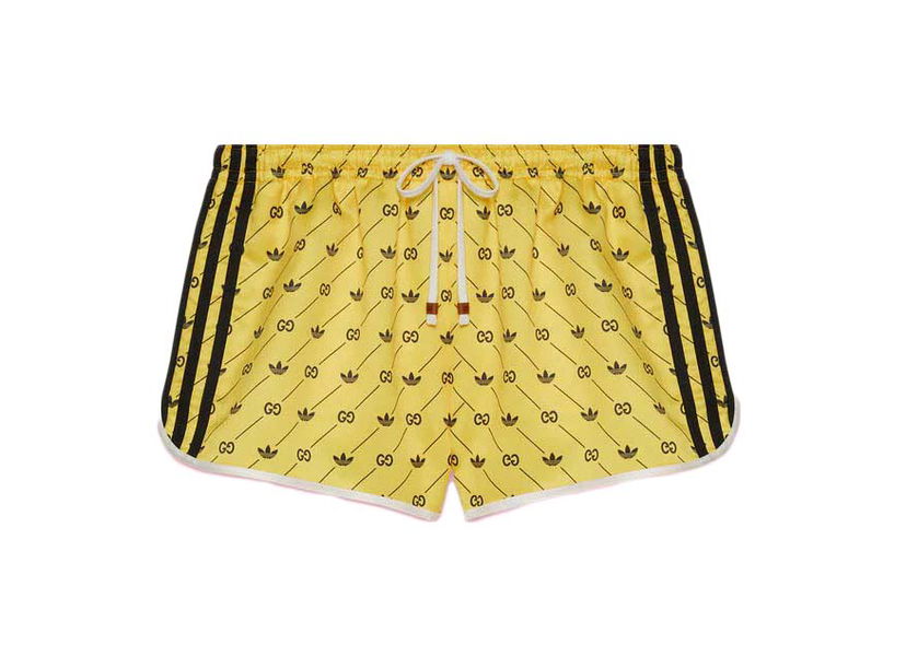 Къси панталони Gucci adidas x Shorts Yellow/Black Жълто | 693439 XJEGV 1131