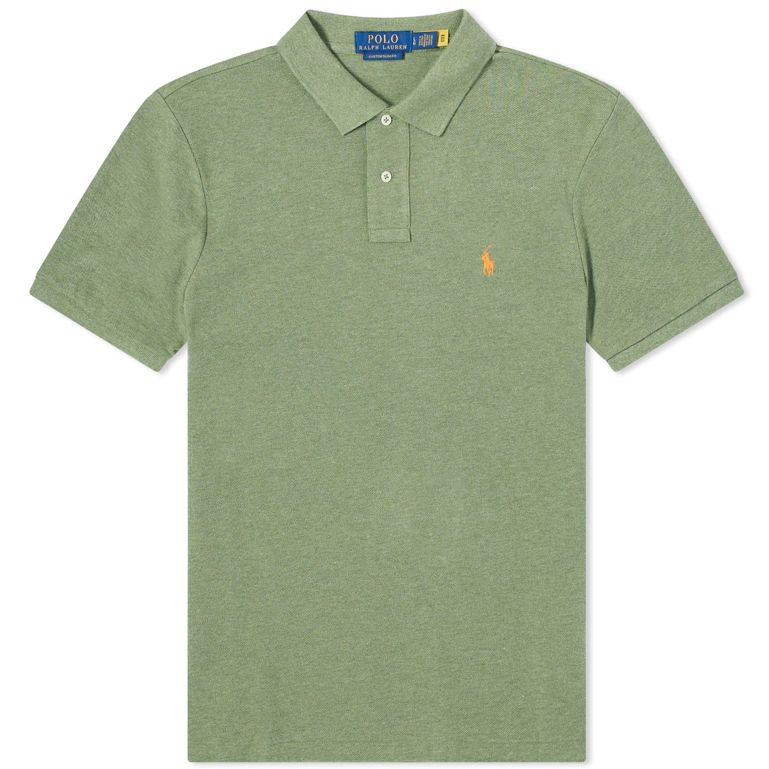 Поло тениска Polo by Ralph Lauren Custom Fit Polo Shirt Зелено | 710680784367, 0