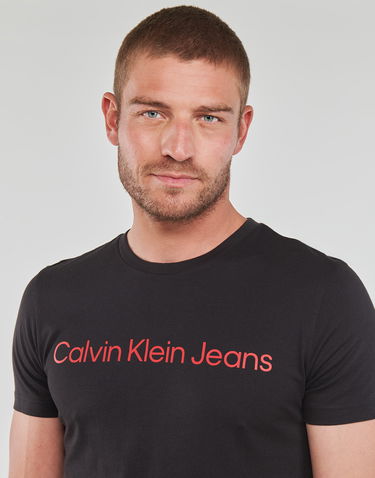 Тениска CALVIN KLEIN CORE INSTITUTIONAL LOGO SLIM TEE Черно | J30J322552-0GM, 4