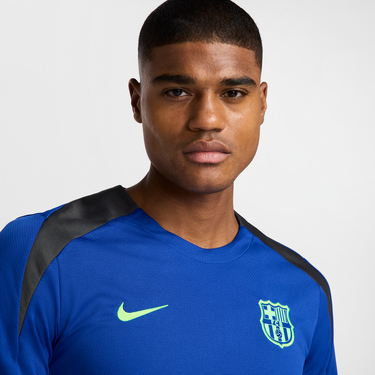 Тениска Nike FC Barcelona Strike Dri-FIT Short Sleeve Soccer Training Jersey Синьо | FQ2609-417, 4