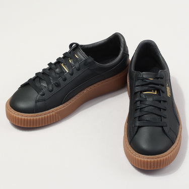 Кецове и обувки Puma Basket Platform Core black / black Черно | 364040 02, 2