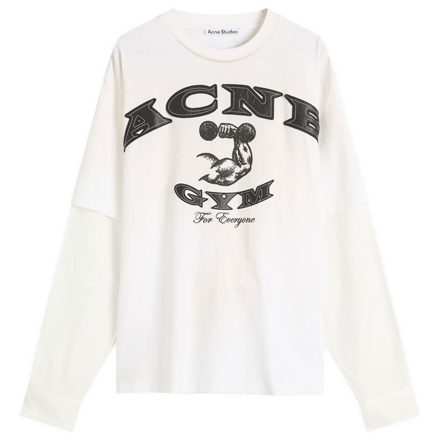 Acne Studios Exford U Layered Long Sleeve T-Shirt, Size Small