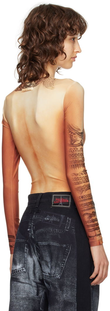 боди Jean Paul Gaultier Gaultier 'The Body Tattoo' Long Sleeve Bodysuit Многоцветен | 23/15-F-BD009-J527-25, 2