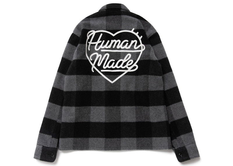 Риза Human Made Designer Wool Overshirt With Back Graphic Черно | HM24SH008