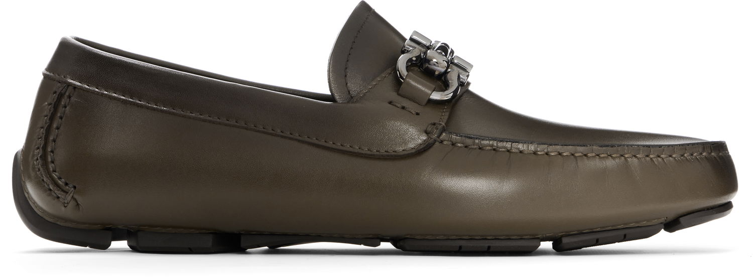 Облекло FERRAGAMO Salvatore Ferragamo Gancini Ornament Driver Loafers Зелено | 778796, 0
