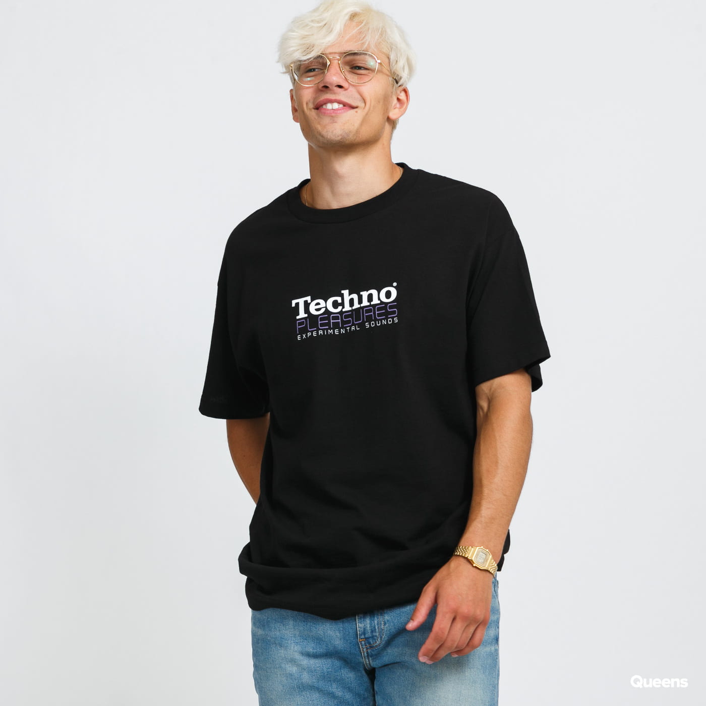 Тениска Pleasures Techno Tee Черно | Techno, 0