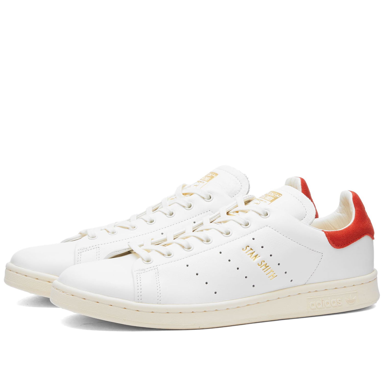 Кецове и обувки adidas Originals Adidas Men's STAN SMITH LUX Cloud White/Cream White/Red Бяло | IF8846, 0