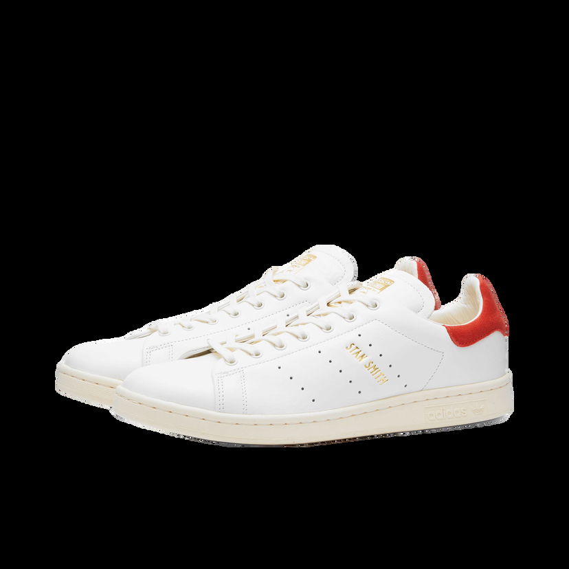 Кецове и обувки adidas Originals Adidas Men's STAN SMITH LUX Cloud White/Cream White/Red Бяло | IF8846