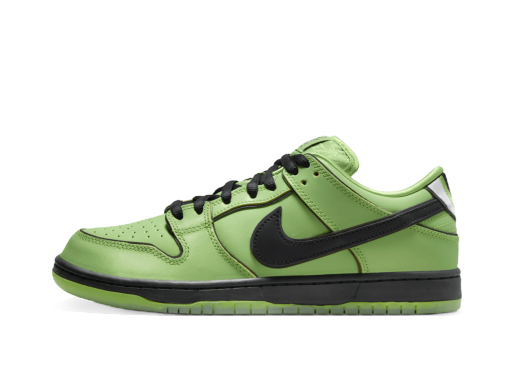 Скеитбординг Nike SB The Powerpuff Girls x Dunk Low "Buttercup" Зелено | FZ8319-300