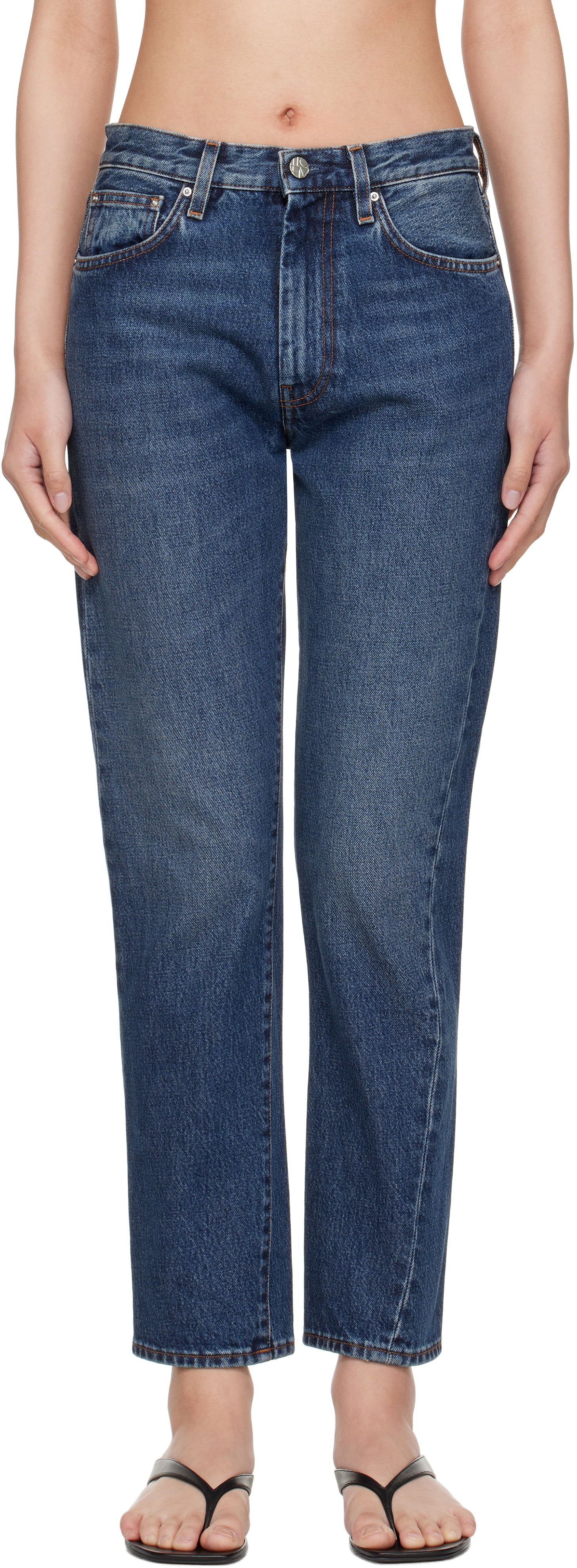 Дънки TOTEME TOTEME Twisted Seam Jeans Синьо | 221-232-741, 0