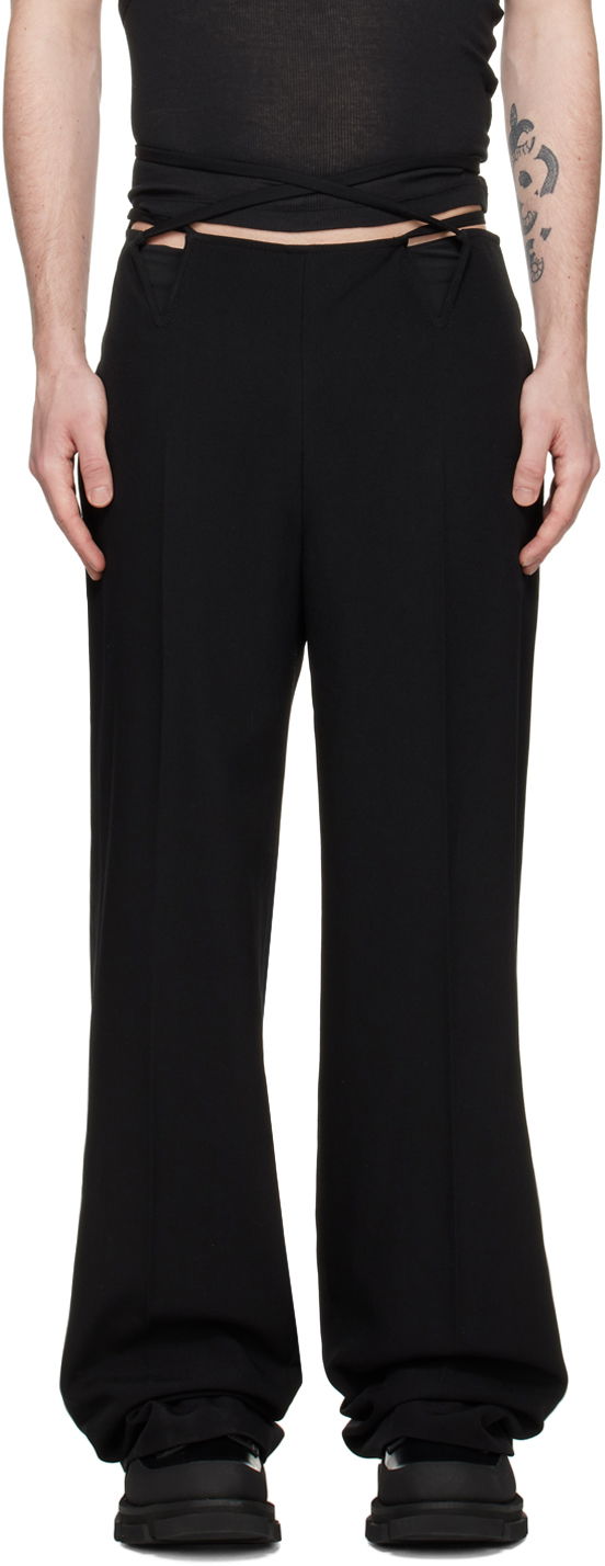 Панталони Dion Lee V-Wire Detail Tailored Trousers Черно | C2104R23, 0