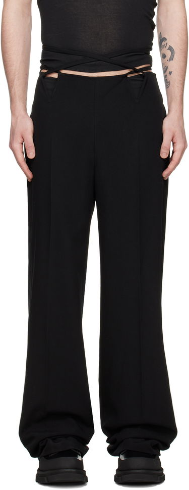 Панталони Dion Lee V-Wire Detail Tailored Trousers Черно | C2104R23, 0