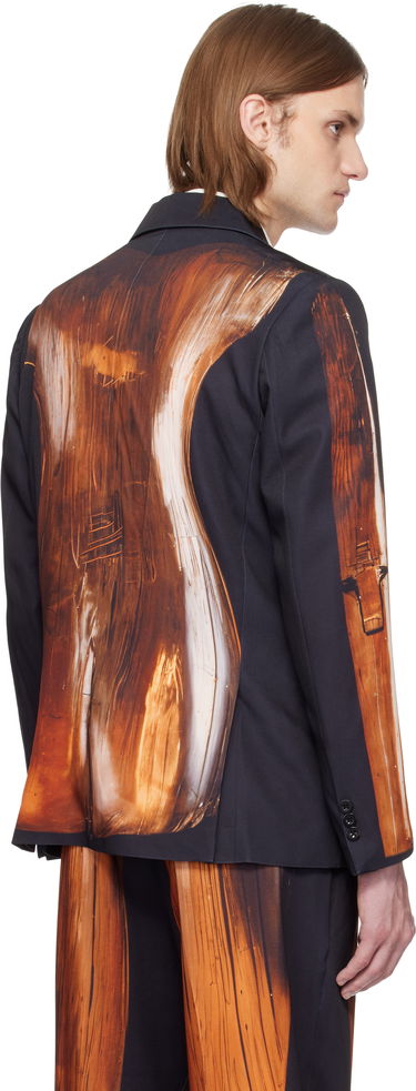 Яке KidSuper KidSuper Mannequin Figure Double-Breasted Blazer Черно | SS25-SUT-10, 2