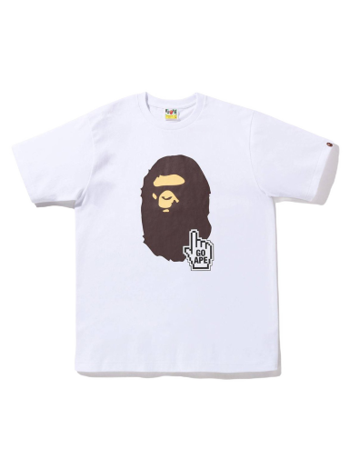 Тениска BAPE Go Ape Online Exclusive Tee Бяло | 1I25-110-002/1J25-110-004