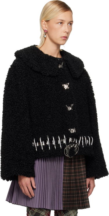 Яке Chopova Lowena Parade Textured Cropped Carabiner Jacket Черно | 5319, 1