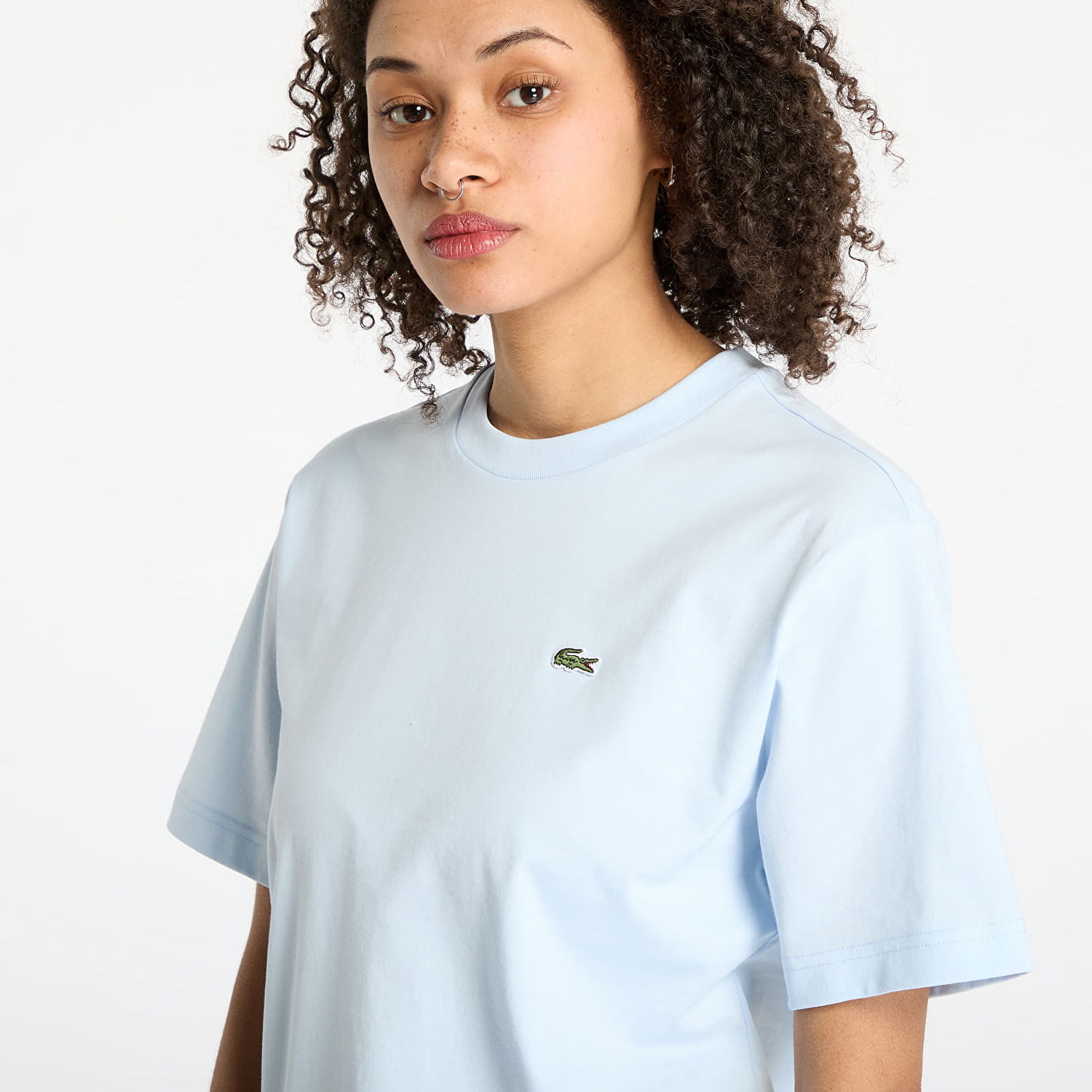 Тениска Lacoste Lacoste Soft Cotton T-Shirt Синьо | TF7215 T01, 1