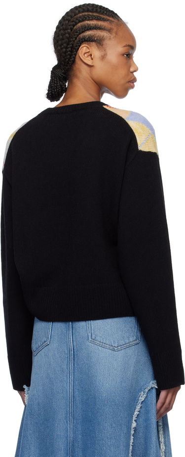 Пуловер GANNI GANNI Harlequin Argyle Knit Sweater Многоцветен | K2379, 2