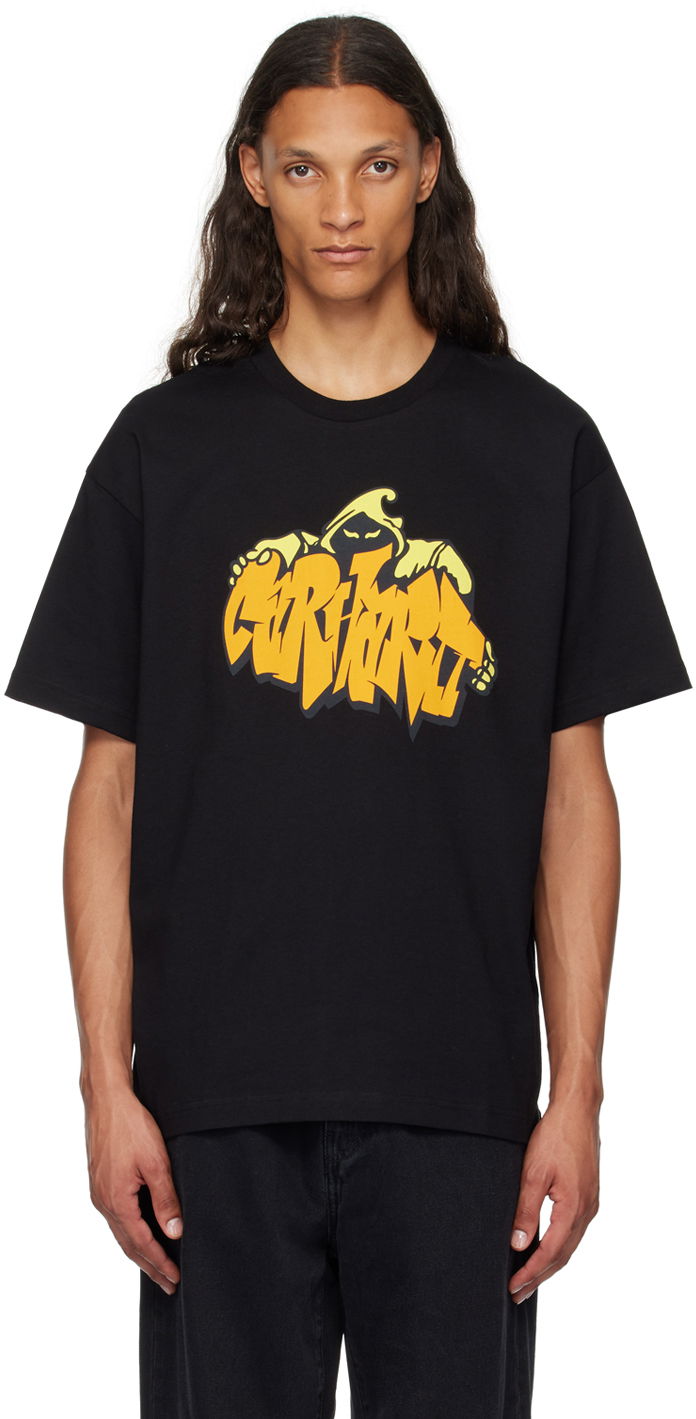 Тениска Carhartt WIP Black Graphic Print T-Shirt Черно | I033953