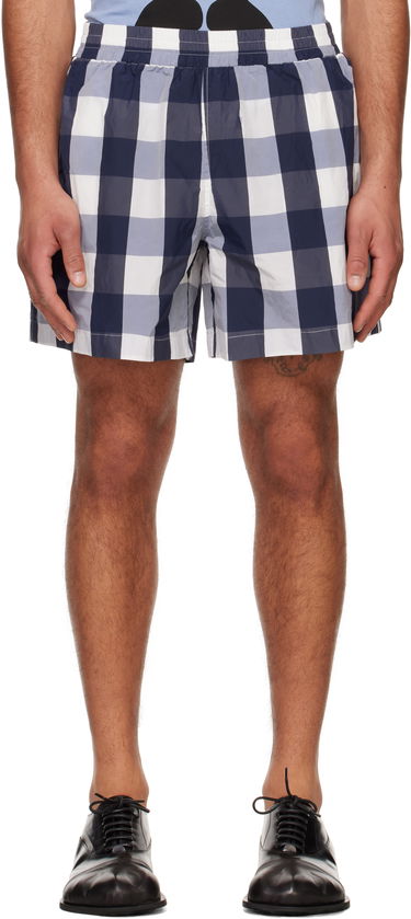 Бански Walter Van Beirendonck Walter Van Beirendonck Checked Casual Shorts Синьо | 2012, 0