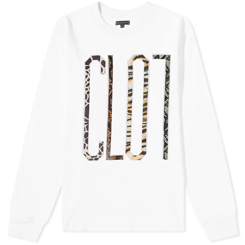Тениска CLOT Patchwork Logo Tee Бяло | CLLS22F10010-WHT, 0