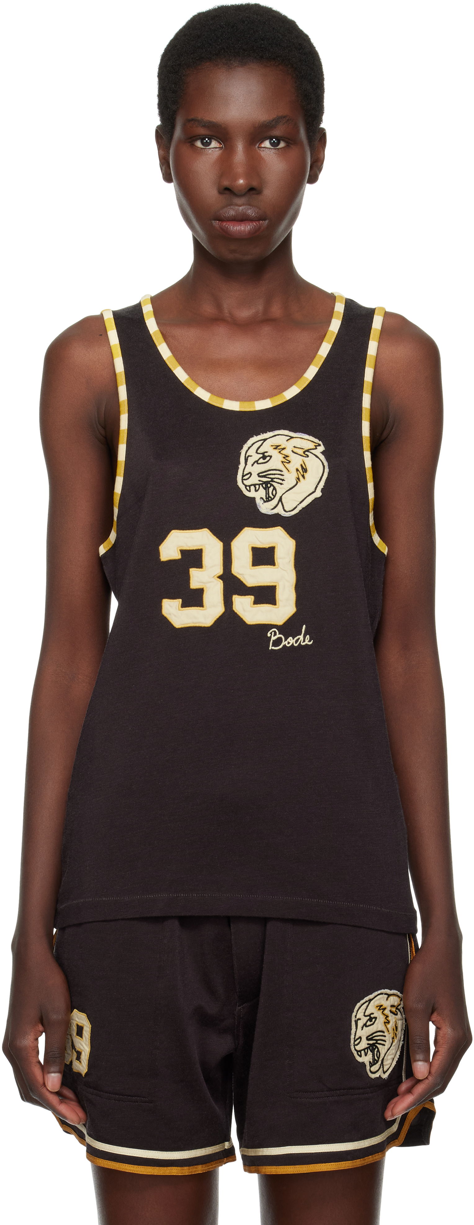 Bode Bobcat Singlet Tank Top, 0