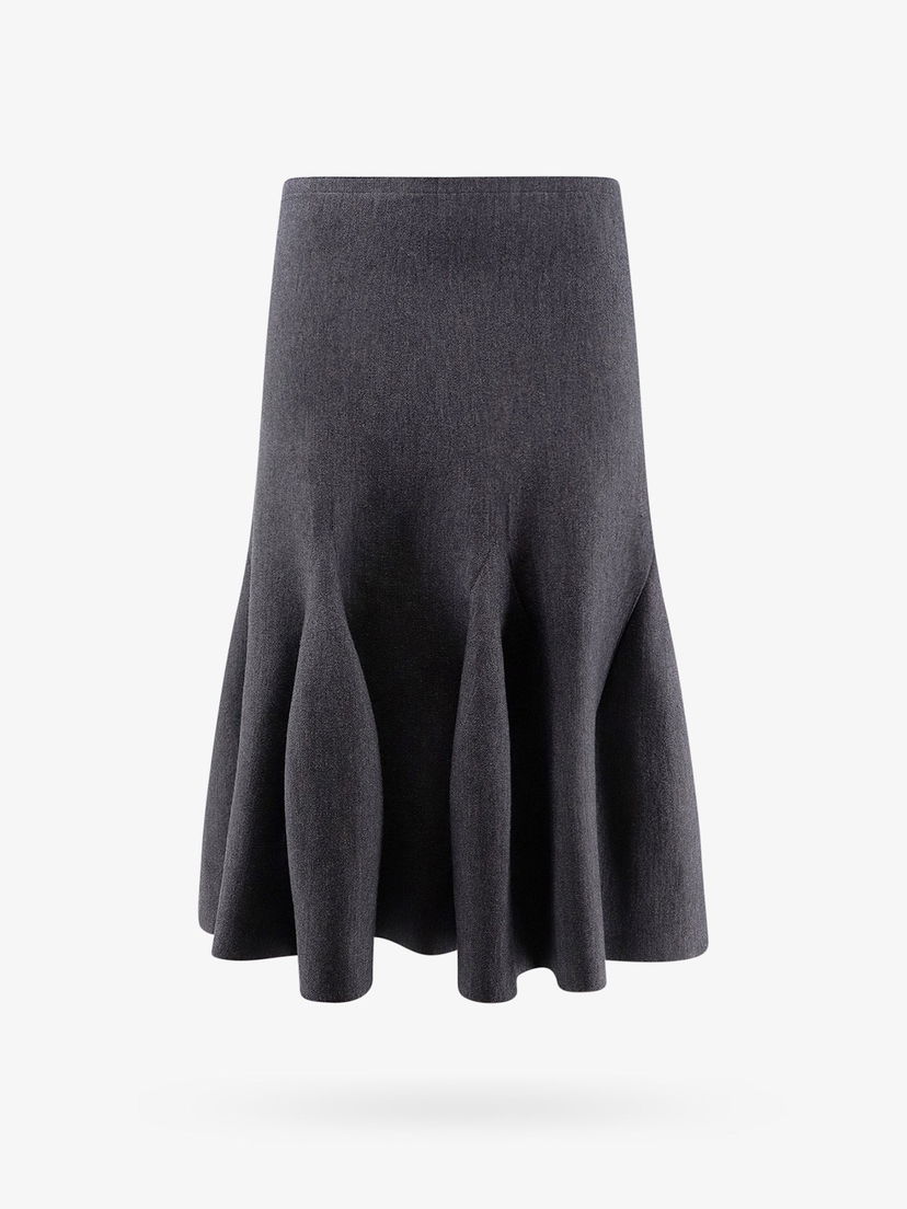 Пола Alaïa Midi Skirt Сиво | AA9J22266M904821