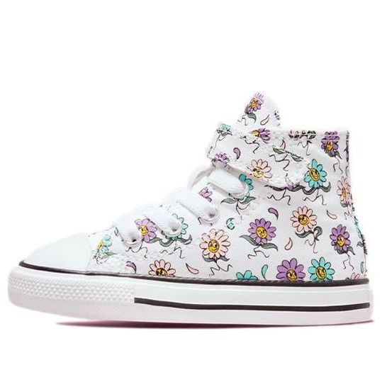 Кецове и обувки Converse Chuck Taylor All Star High Easy-On Friendly Floral Бяло | 771601C
