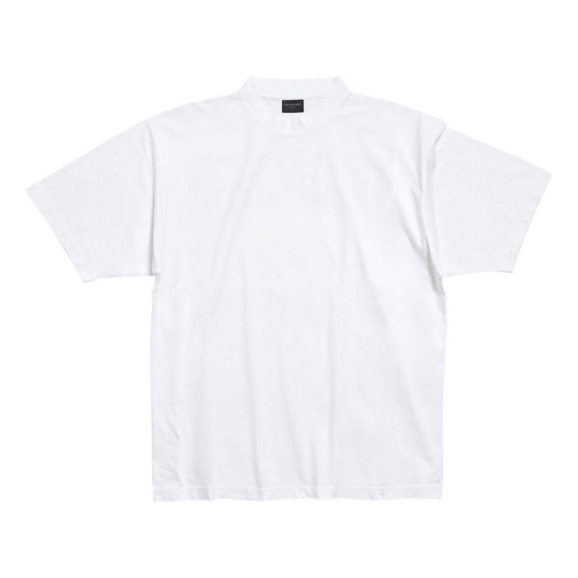 Тениска Balenciaga Balenciaga Hand-Drawn Medium Fit T-Shirt Бяло | 764235TPVU49601