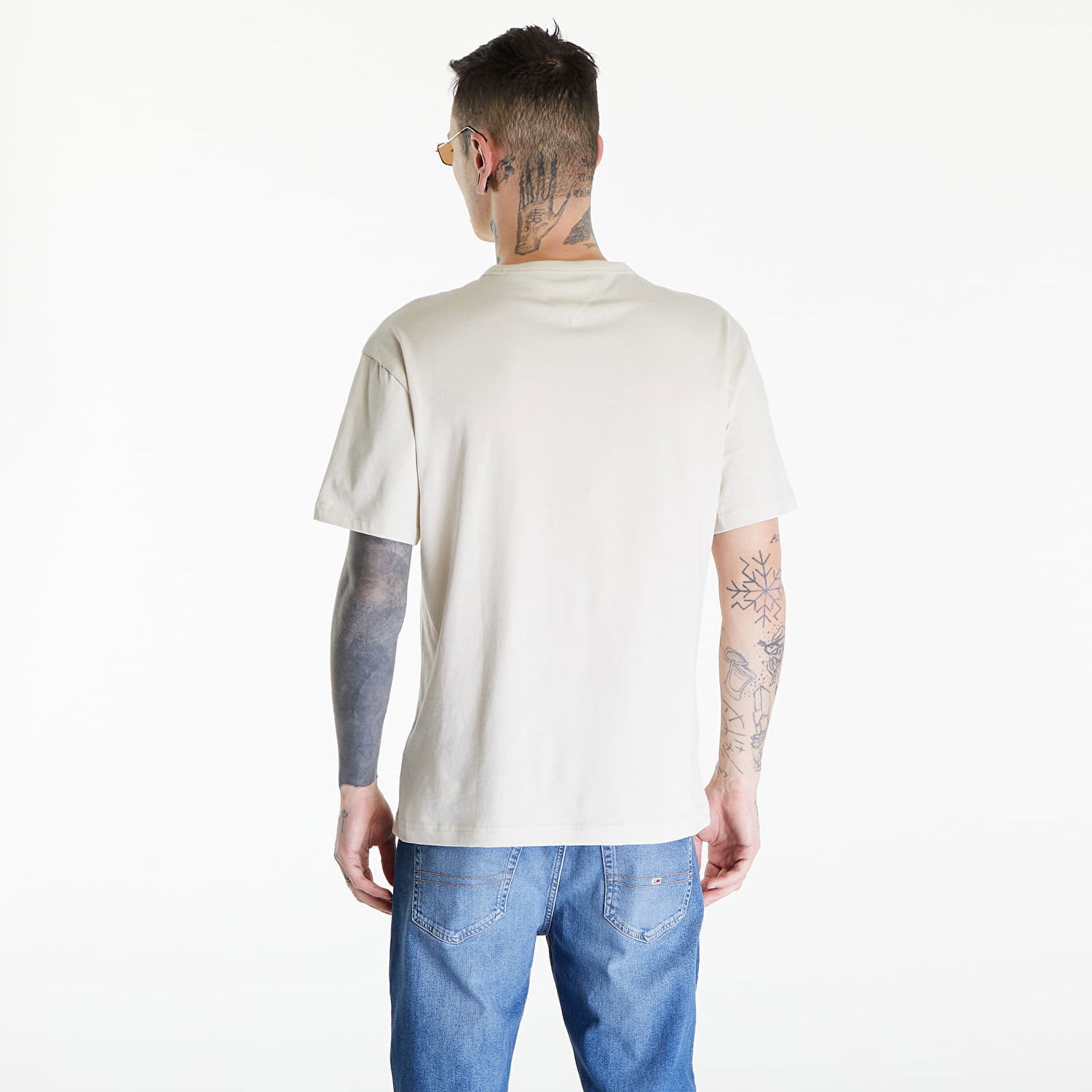 Тениска Tommy Hilfiger Reg Corp Tee Ext Beige Бежово | DM0DM18872 ACG, 1