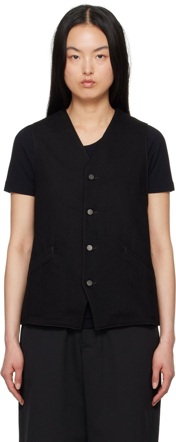 Жилетка LEMAIRE Lemaire Button Denim Vest Черно | OW1071 LD1004, 0