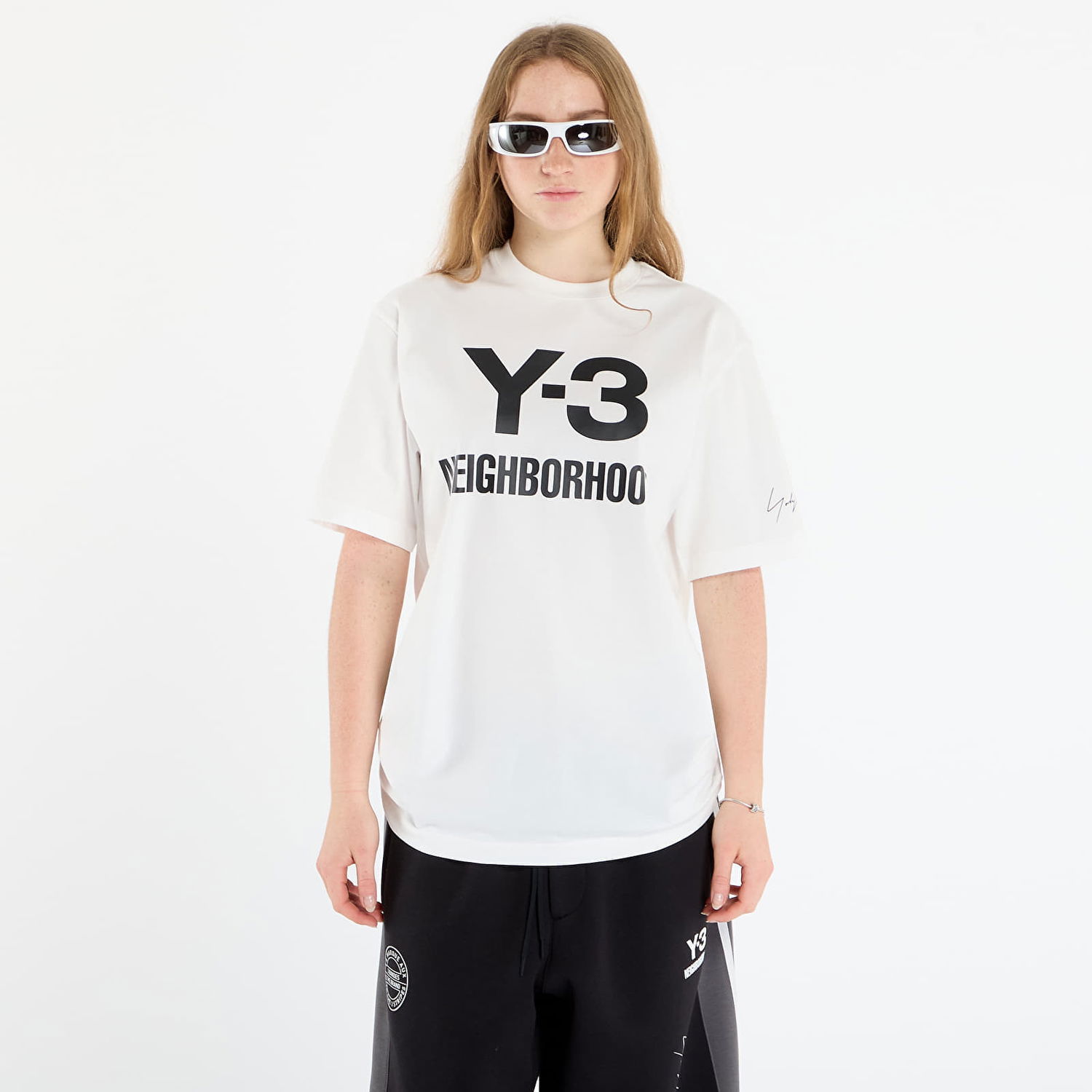 Тениска Y-3 Y-3 x Neighborhood Logo T-Shirt Бяло | JX7449, 0