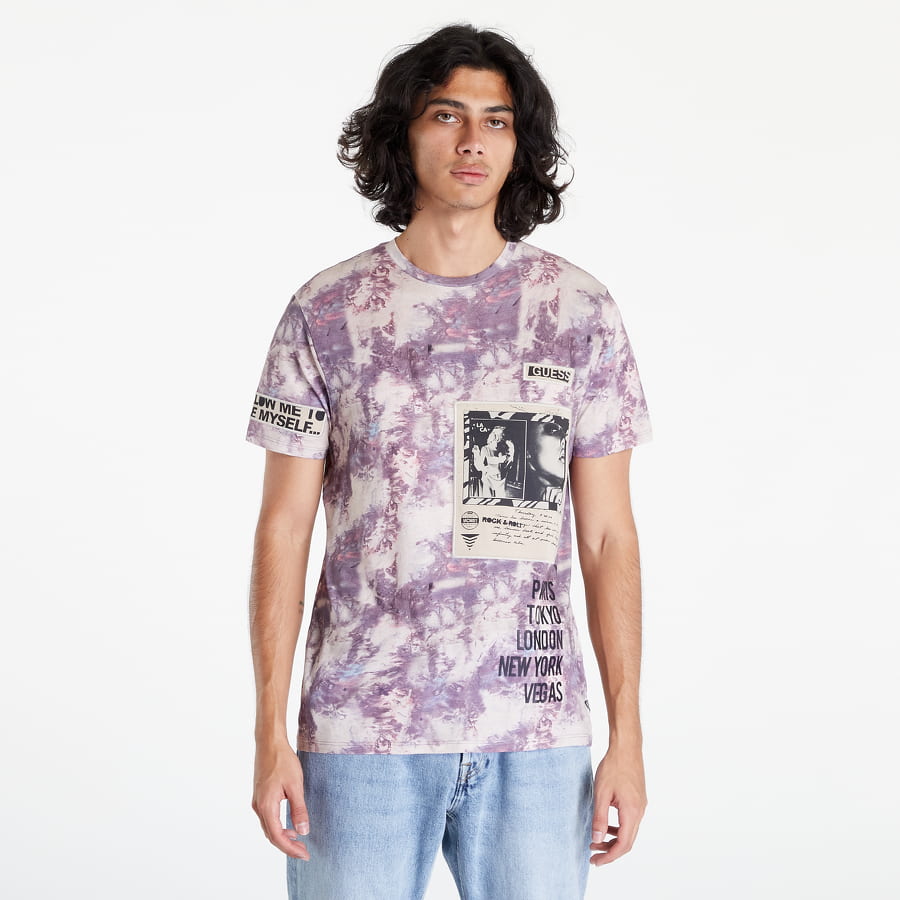 Тениска GUESS Bsc Urbn Flyer Tee Лилаво | M2BI78K9RM4-F10N, 0
