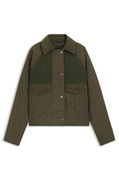 Water-repellent Quilted Jacket in Mixed Materials