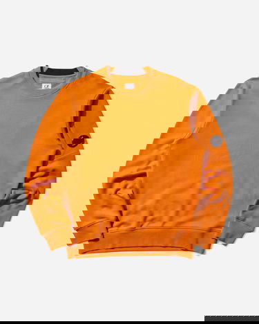 Суитчър C.P. Company Diagonal Raised Fleece Crewneck Sweatshirt Оранжево
 | 19CMSS713A-005086W 434, 1
