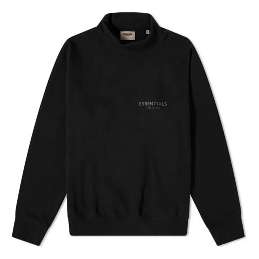 Пуловер Fear of God Essentials Pull-Over Mockneck Sweatshirt Черно | FOG-SS21-554, 0