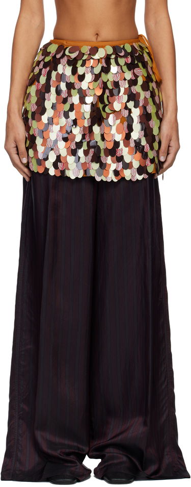 Пола Dries Van Noten Dries Van Noten Embellished Wrap Miniskirt Многоцветен | 252-010602-2317, 0
