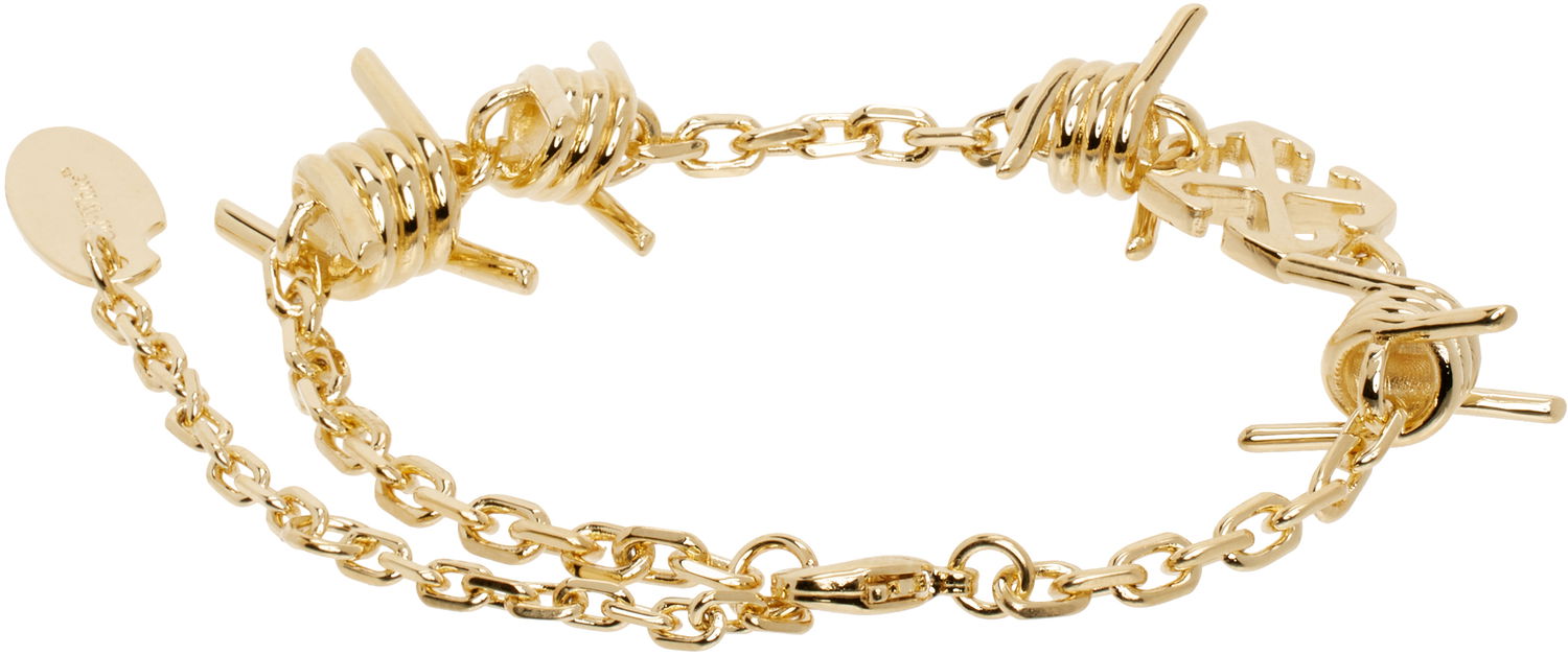 Гривна Off-White Off-White Barbed Wire Chain Bracelet Металик | OWOA12PS25MET0017600, 1