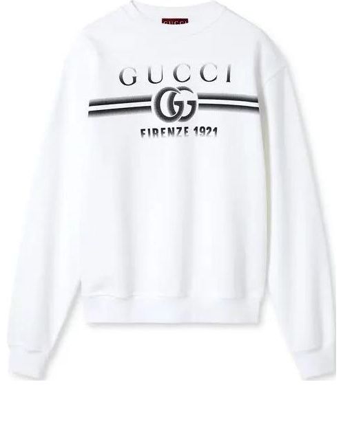 Суитчър Gucci Jersey Sweatshirt Бяло | 784413-XJGKQ-9082