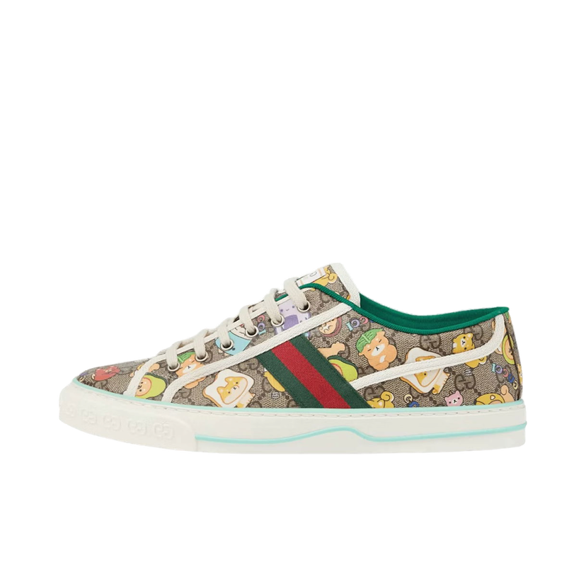 Кецове и обувки Gucci x Pikarar Tennis 1977 Animal print Multi Бежово | 737517 FABOQ 8941