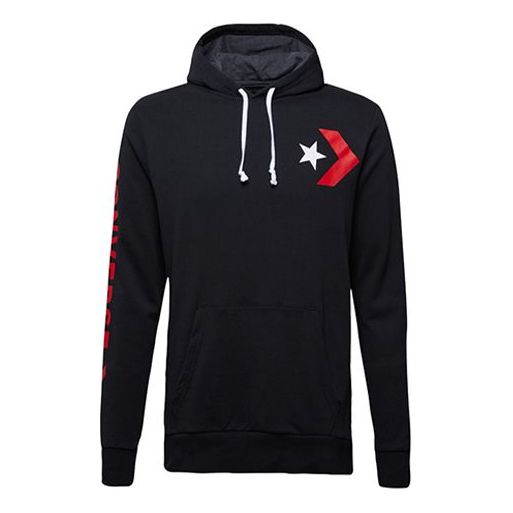 Суитчър Converse Converse Print Hoodie Черно | 10007744-A01