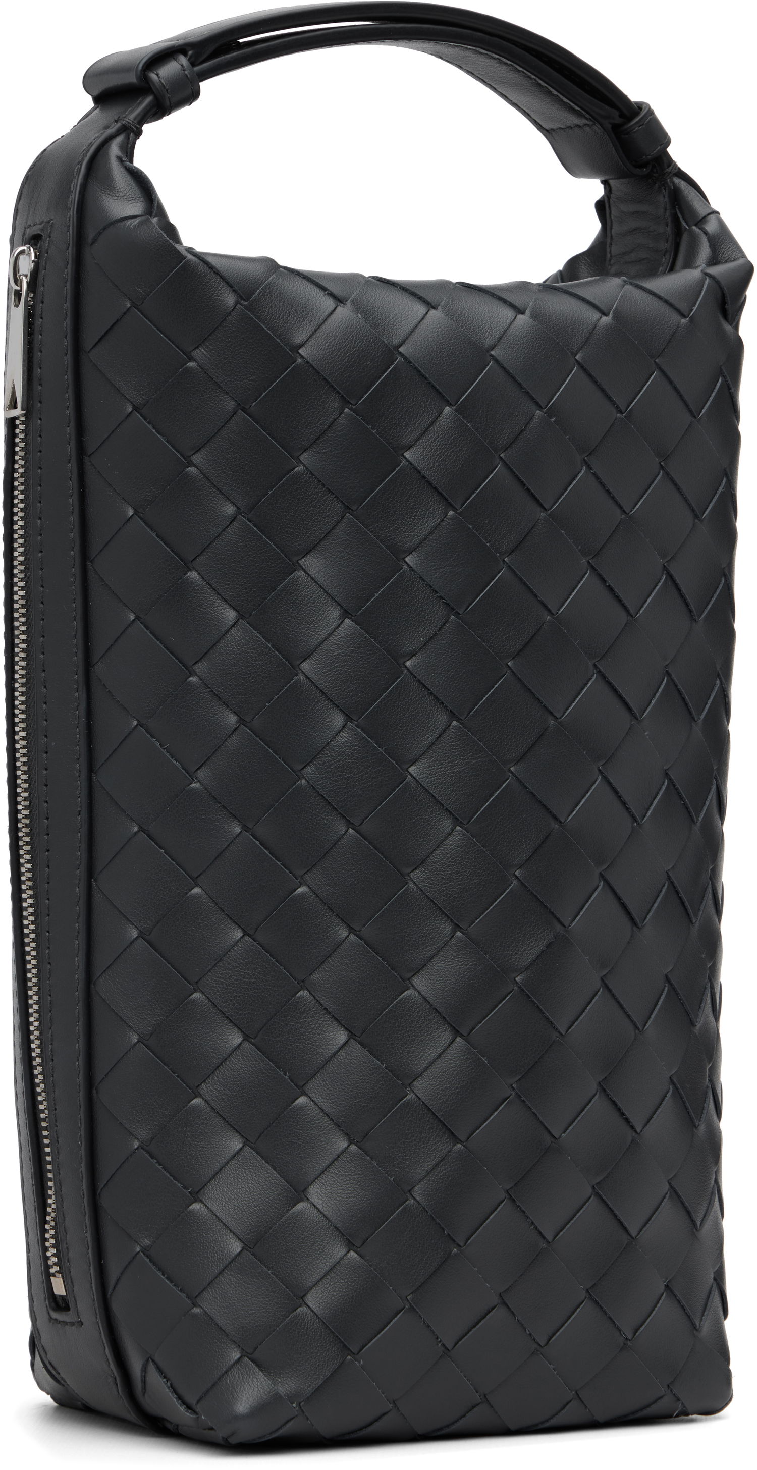 Портфейл Bottega Veneta Bottega Veneta Intrecciato Vertical Wallace Leather Pouch Черно | 826765V2HL02077, 1