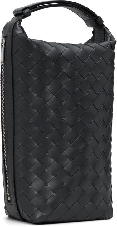 Портфейл Bottega Veneta Bottega Veneta Intrecciato Vertical Wallace Leather Pouch Черно | 826765V2HL02077, 1