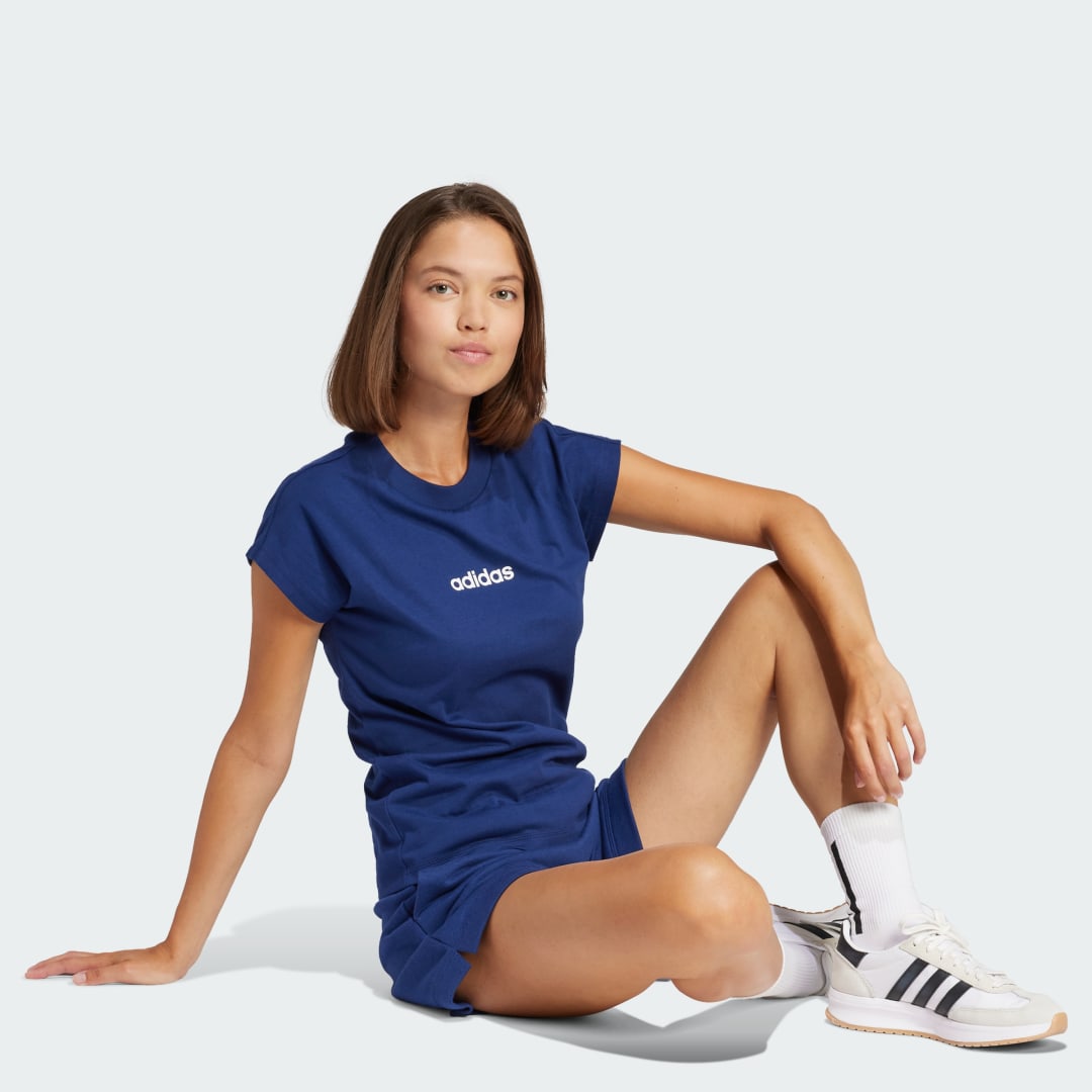 Тениска adidas Performance Cotton T-Shirt Синьо | JG8658, 1