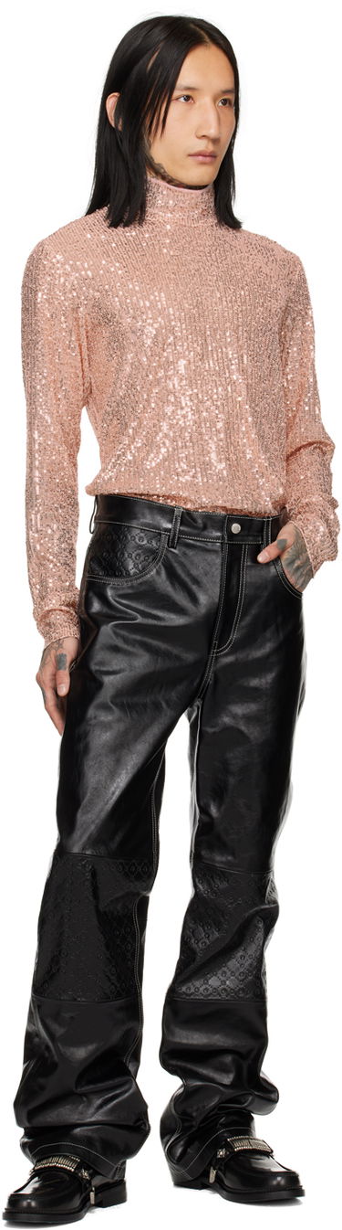 Пуловер Anna Sui Exclusive Sequin Turtleneck Top Розово | M1124D22, 3