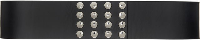 The Attico Studded Wide Leather Belt