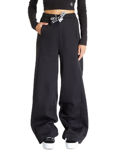 Tape Wide Leg Jogger Sweatpants