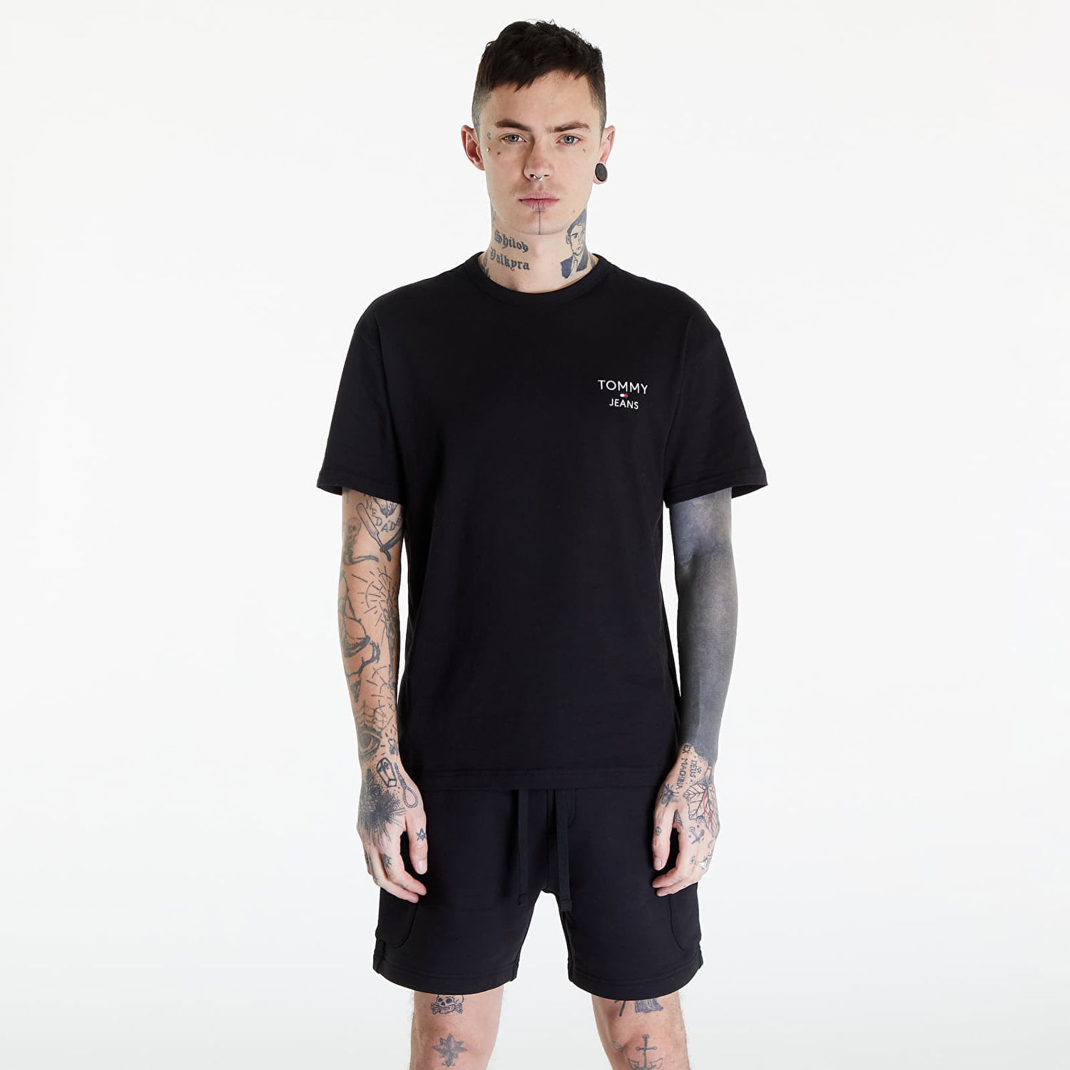 Тениска Tommy Hilfiger Reg Corp Tee Ext Black Черно | DM0DM18872 BDS, 0